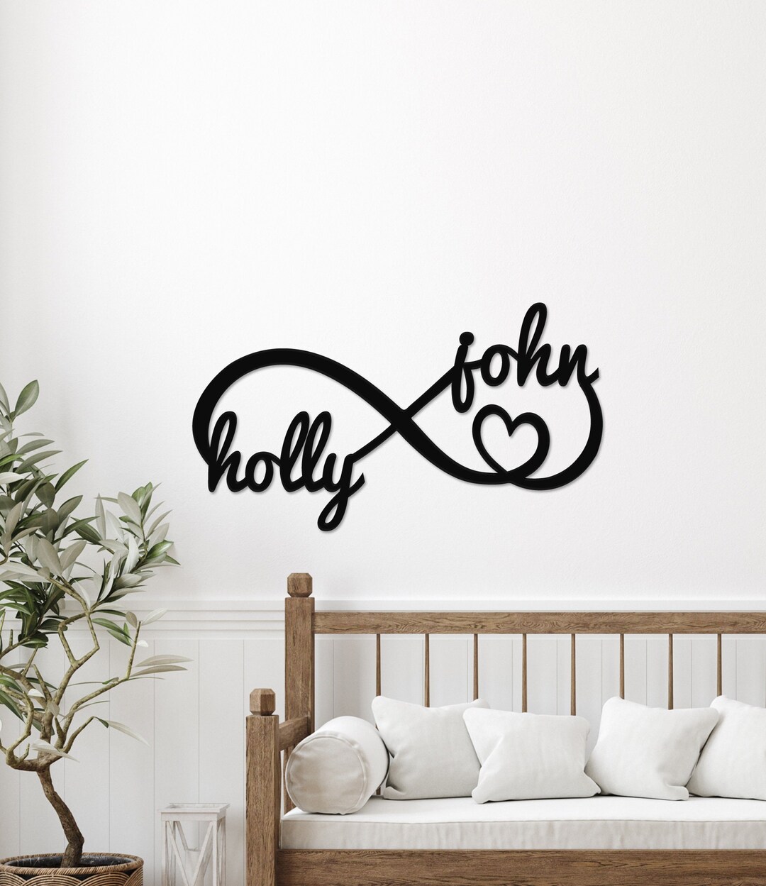 Infinity Sign Names, Personalized Metal Infinity Sign, Infinity Metal