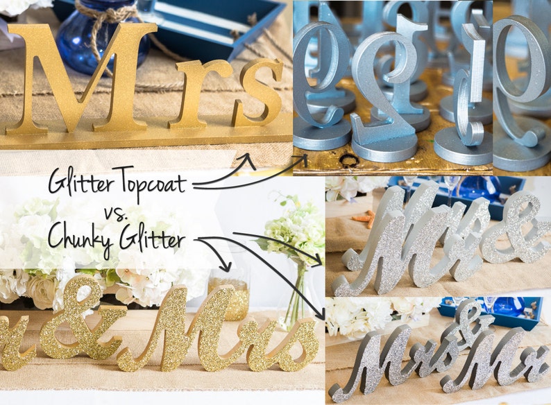 Mr and Mrs Signs Wedding Table Decor Wedding Signs Gift for Etsy