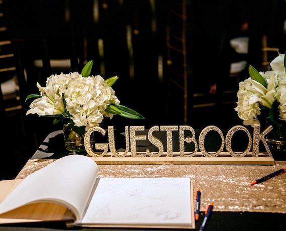 Wedding Guest Book Sign Great Gatsby Vintage Etsy