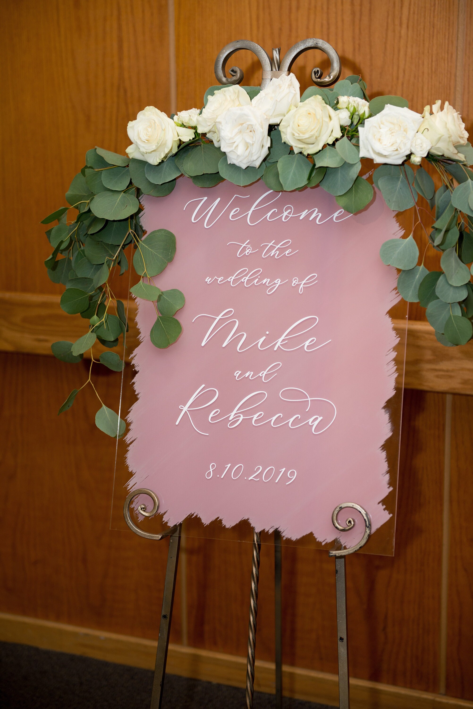 Wedding Sign Acrylic Wedding Sign Clear Painted for Etsy
