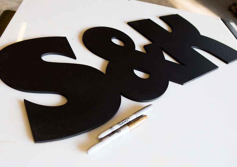 Wooden Letters Wedding Guest Book Monogram Initials Sign Etsy