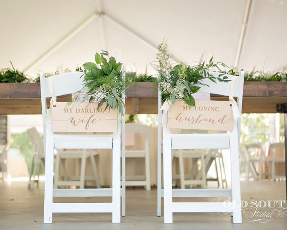 Sweetheart chairs online wedding