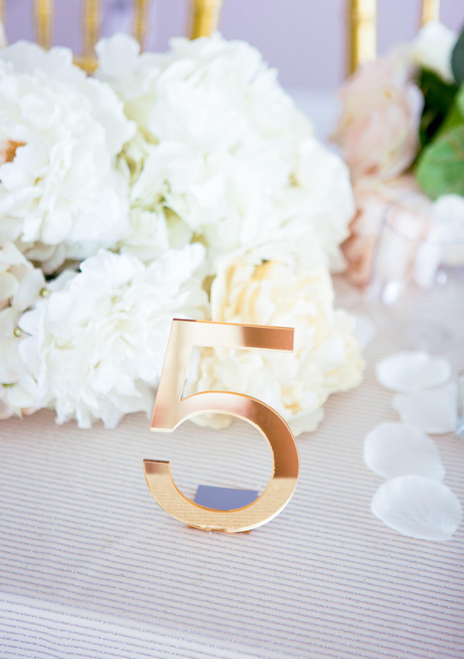 Acrylic Wedding Table Numbers for Events Numbers Acrylic Gold Etsy