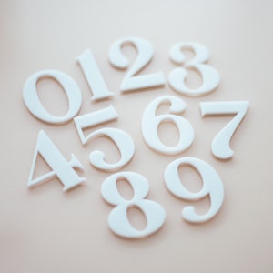 Wedding Acrylic Numbers Wedding Table Numbers or Crafts, Acrylic Numbers Modern Party Event Decor, Table Numbers, Modern Wedding (ADN200)