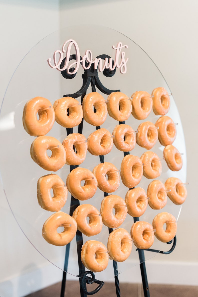 Donut Wall Donut Display Party Wedding Donut Bar Large Donut Etsy