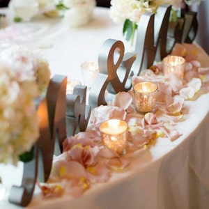 Mr and Mrs Wedding Signs for Wedding Sweetheart Table, Mr and Mrs Letters, Large Thick Mr & Mrs Sign Set for Wedding Decor MTS100 X