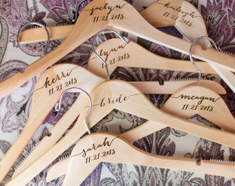 Bridesmaid Hangers Wedding Hanger with Name for Bride and Bridesmaids Gift Wedding Party for Wedding Dress