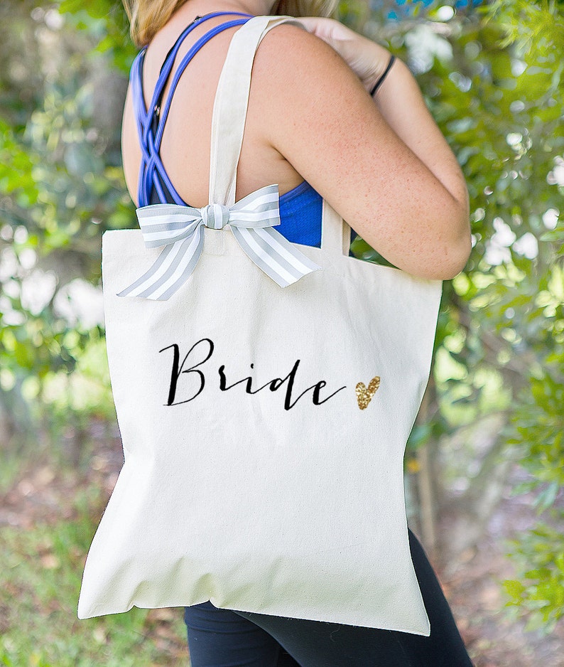 Bridesmaid Bags for Wedding Party Bridesmaids and Bride Tote Etsy