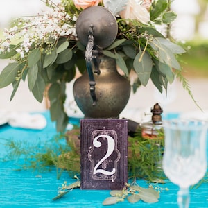 Wedding Wedding Table Numbers on Stands, Literary Book Standing Table Number Wedding Decor Centerpiece Fairytale Book Style BTN200 image 3