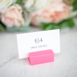 Wedding Place Card Stands, Set of 10, Block Place Card Holders, Sign Holders for Plate Name Cards for Wedding Tables 3DNCH260