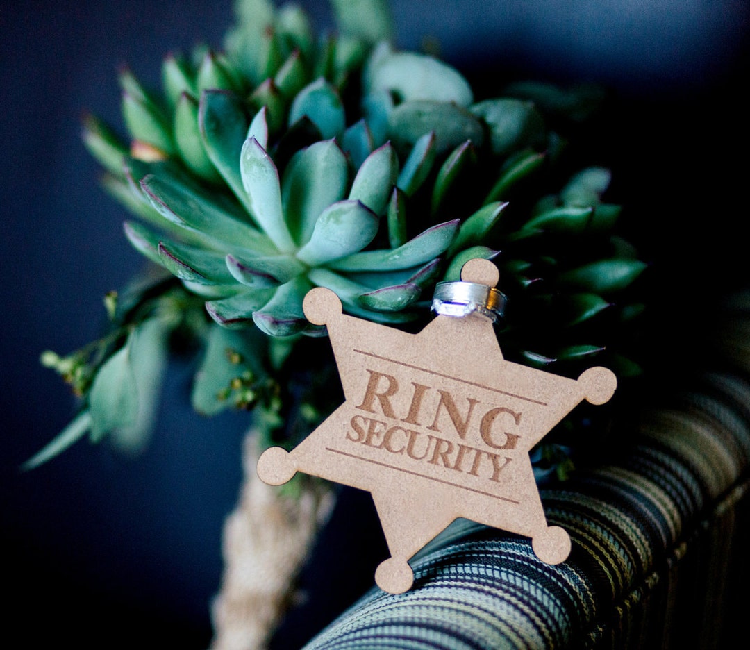 Ringer Bearer Gift Ring Security Badge Pin for Ring Bearer at Wedding ...