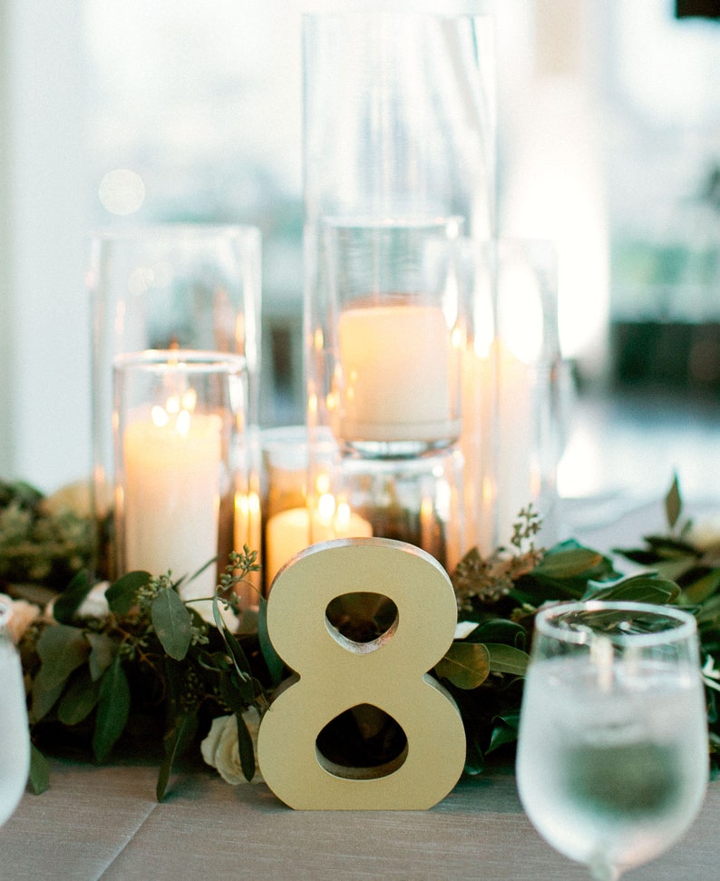 Table Numbers Wedding Table Numbers Centerpiece Table Decor Etsy