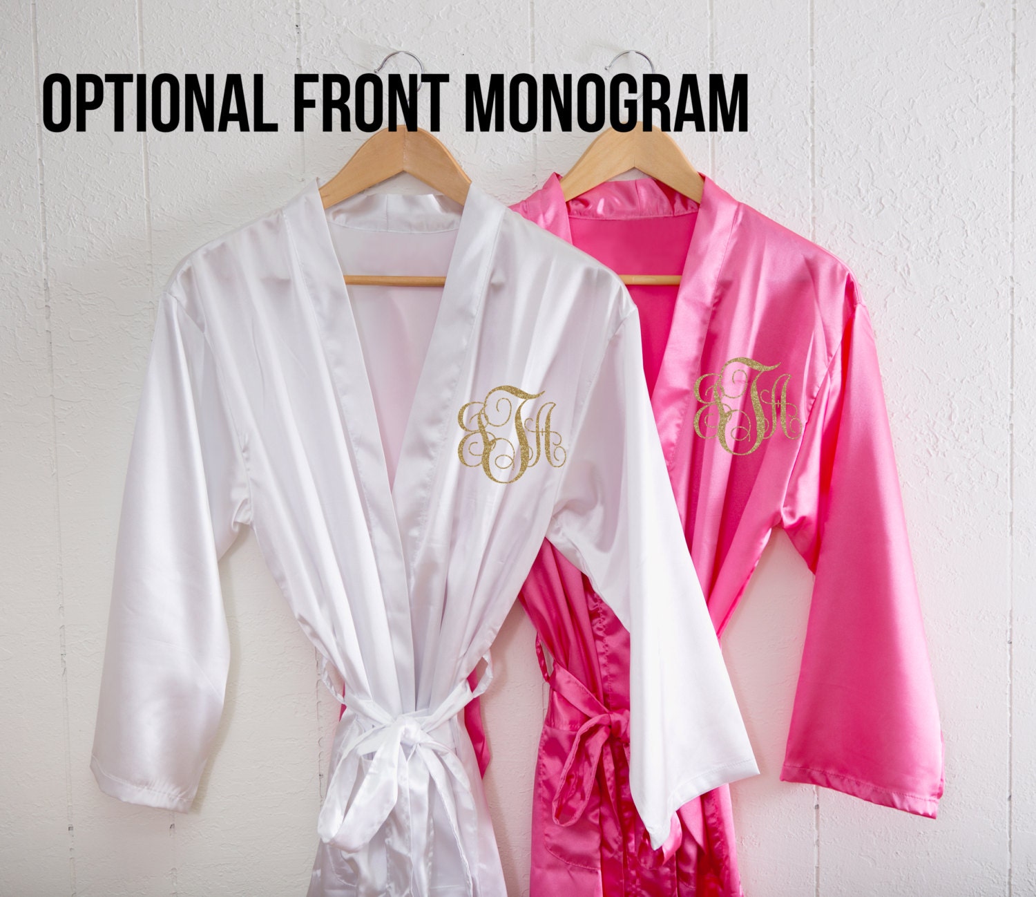 Wedding Robe Personalized Robe for Bride Bridesmaids Bridal Etsy