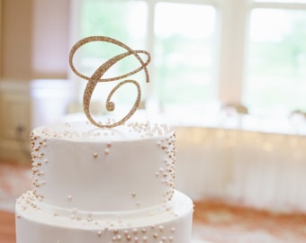 Cake Topper Letter Wedding Cake Topper Monogram Cake Topper Letter Wedding Cake Topper Cake Topper Cake Topper Wedding Letter (CTL900)