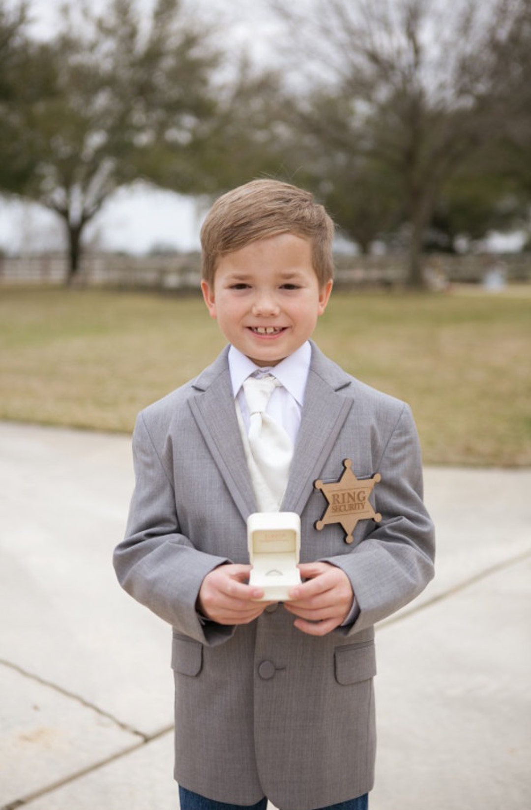 Ringer Bearer Gift Ring Security Badge Pin for Ring Bearer at Wedding ...