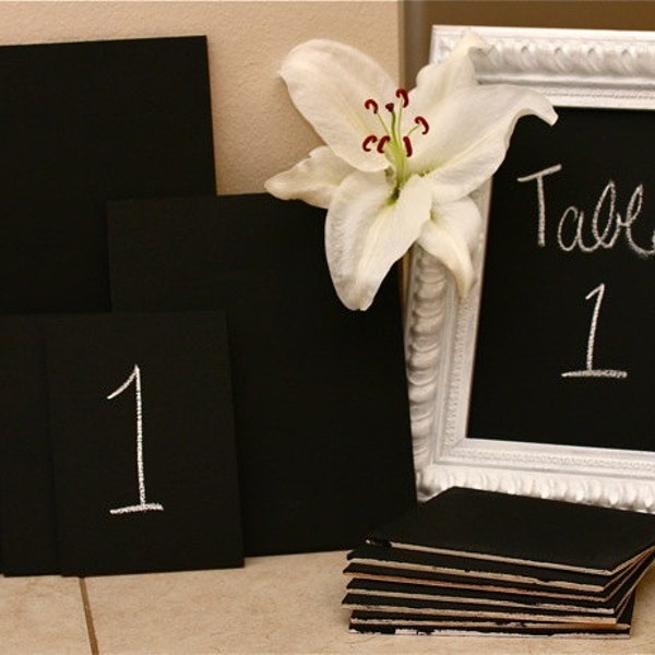 Five 8"x10" Chalkboard Frame Inserts - Rustic, Country Wedding Decor, Tables Numbers and More