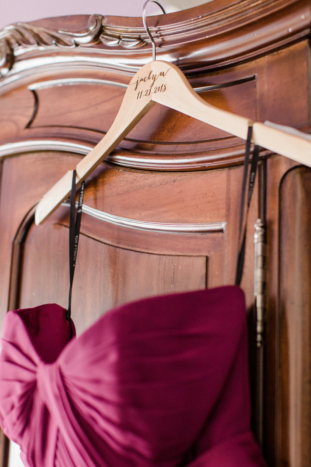 Wedding Dress Hanger with Name Bride Bridesmaids Wedding Party Etsy