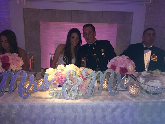 Mr And Mrs Signs For Wedding Reception Party Decor Wooden Etsy
