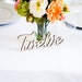 Table Number Words Rustic Wooden Words for Table Centerpiece - Etsy