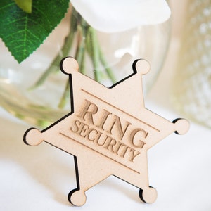 Ringer Bearer Gift Ring Security Badge Pin for Ring Bearer at Wedding Ring Bearer Gift Item RNG100 image 4