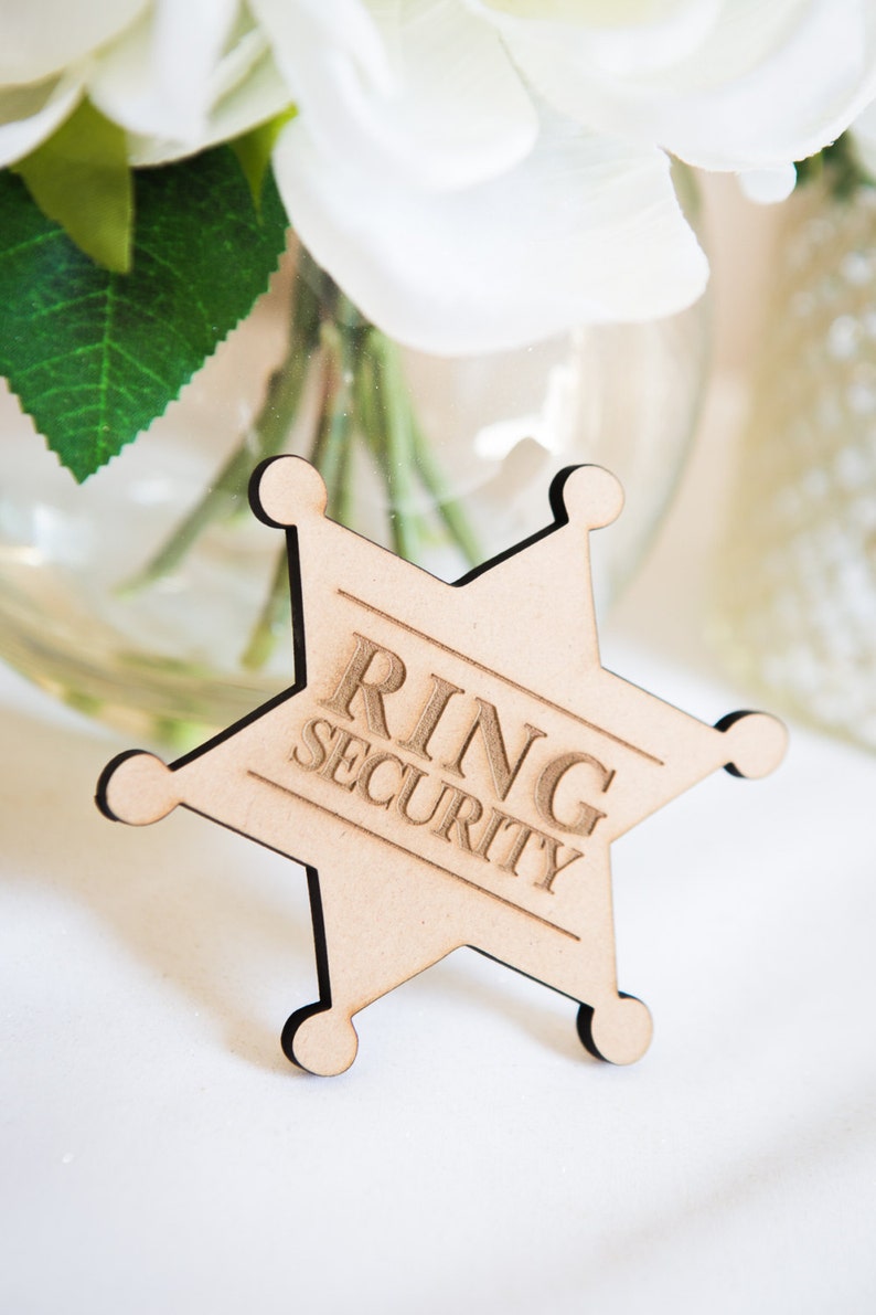 Ringer Bearer Gift Ring Security Badge Pin for Ring Bearer at Wedding Ring Bearer Gift Item RNG100 image 4