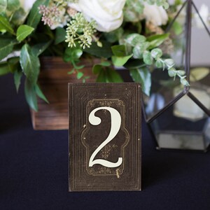 Wedding Wedding Table Numbers on Stands, Literary Book Standing Table Number Wedding Decor Centerpiece Fairytale Book Style BTN200 image 6