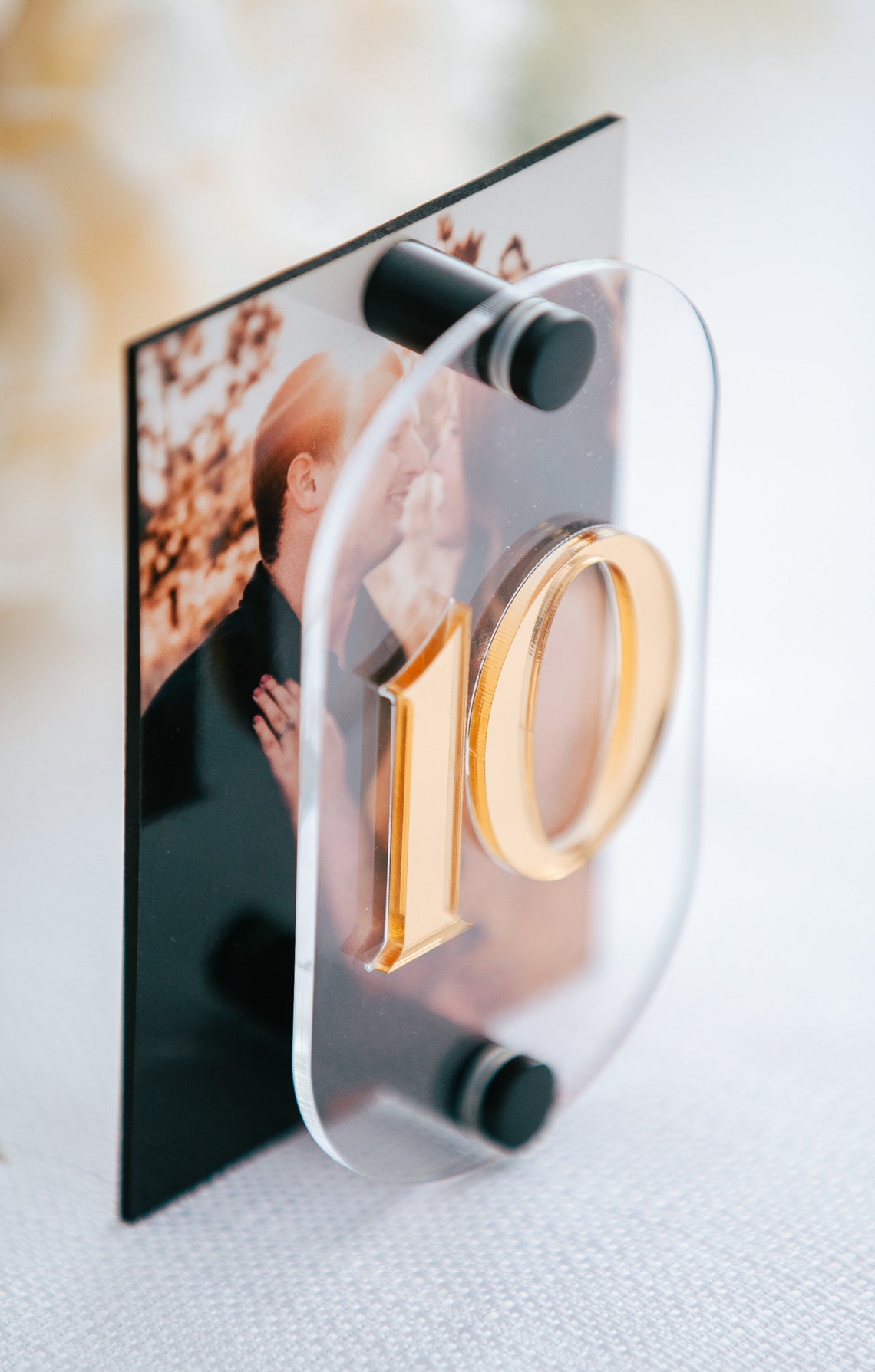 Wedding Table Numbers Custom Photo Wedding Modern Party Event Decor ...