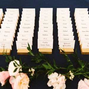 Place Card Holders for Wedding & Event Magical Escort Card Display Blocks Name Card Seating Table Finder Cards, Wedding Seating Names PCH200 image 6