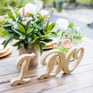 I Do Sign for Wedding Table Decor, Cake Table Sign, Wedding Table Sign for Ceremony or Reception, I Do Standing Letters Item IDO801 image 2