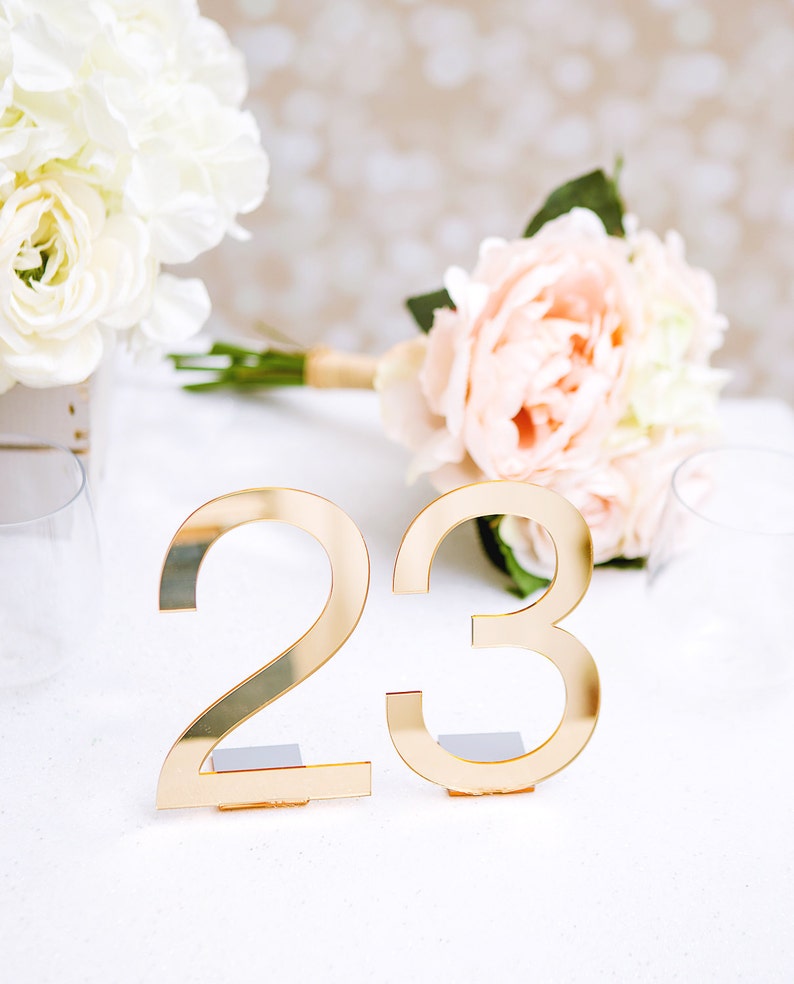 Acrylic Table Numbers for Weddings and Events Standing Etsy