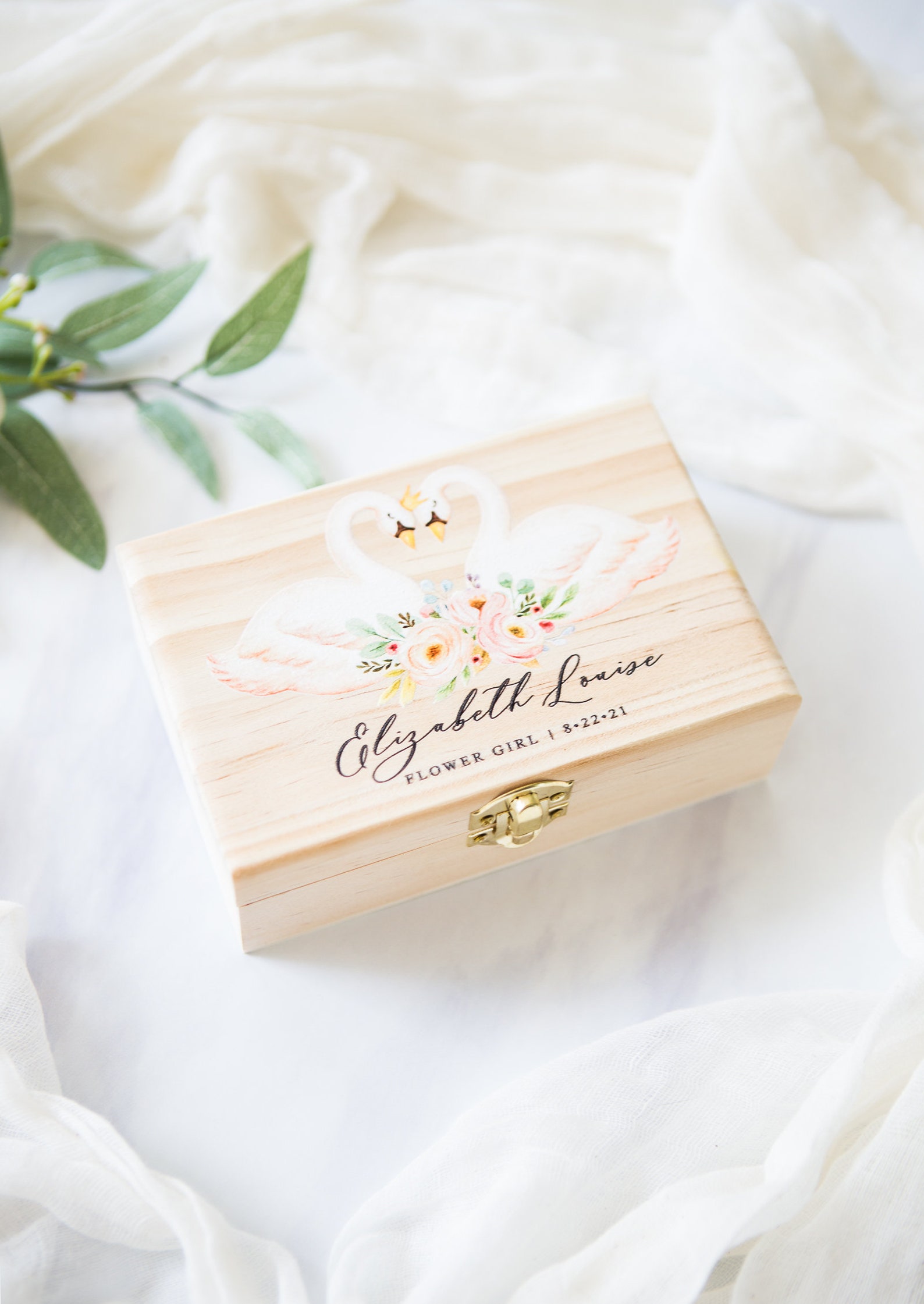 Flower Girl Gift Box Jewelry Box for Wedding Personalized Etsy