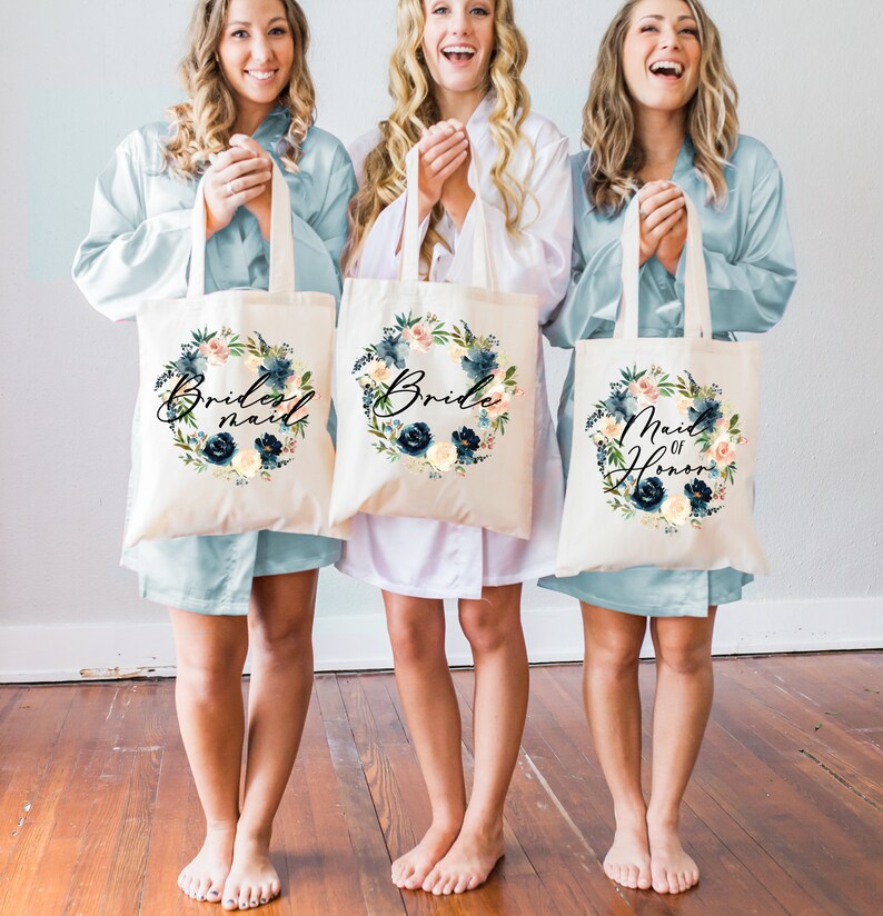 Bridesmaid Bags Personalized Bag Gift for Bridesmaids Name Etsy