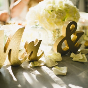 Mr and Mrs Wedding Signs for Sweetheart Table Decor Wooden Letters, Large Thick Wood Mr & Mrs Sign Set MTS100 X