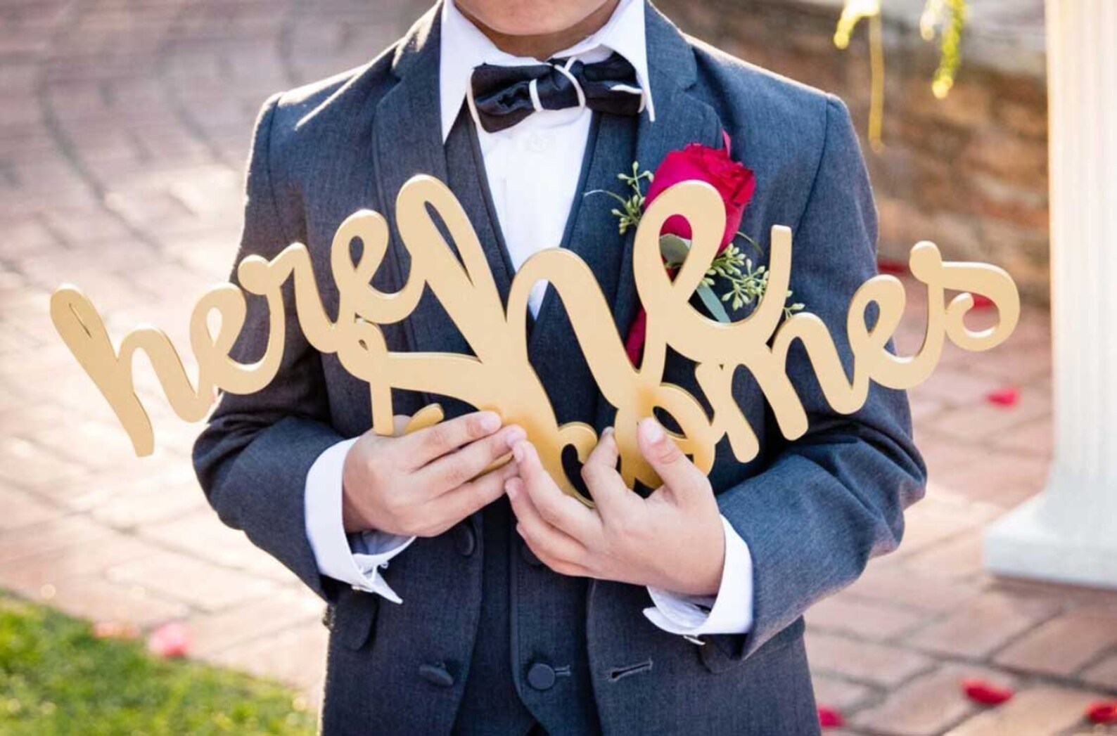 Wedding Sign for Ring Bearer or Flower Girl Sign Rustic Etsy