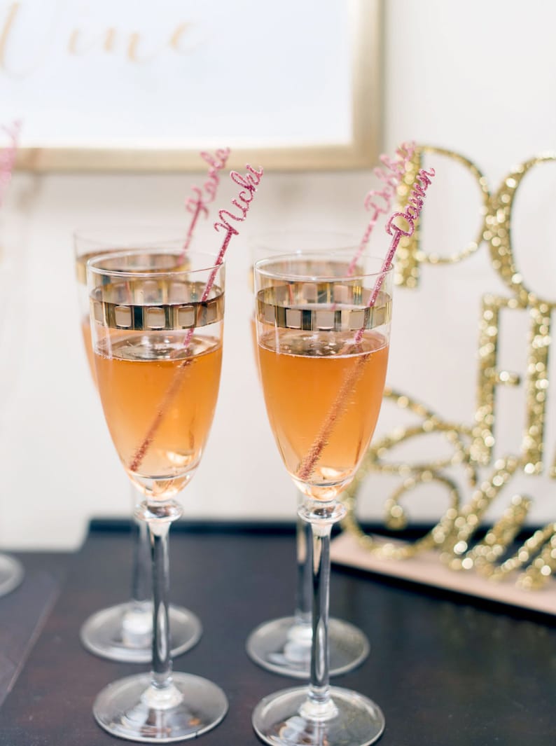 Name Stir Sticks Personalized Wedding Bachelorette Bridal Etsy