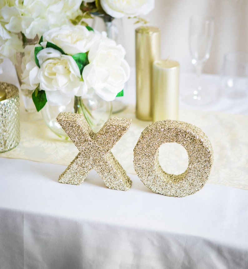 XO Wedding Signs for Wedding Reception Table Decor Standing Etsy