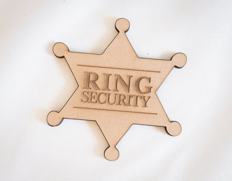 Ringer Bearer Gift Ring Security Badge Pin for Ring Bearer at Wedding Ring Bearer Gift Item RNG100 image 2