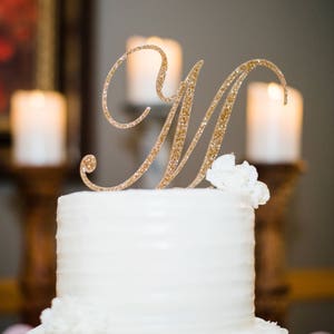 Cake Topper Letter Wedding Cake Topper Monogram Cake Topper Letter Wedding Cake Topper Cake Topper Cake Topper Wedding Letter CTL900 image 3