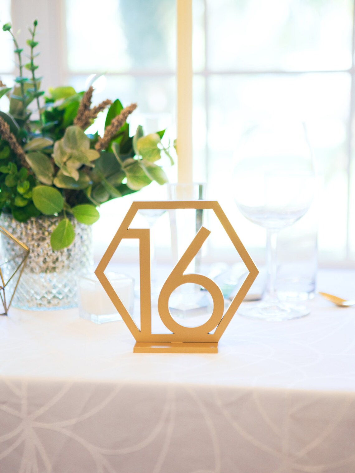 Wedding Geometric Table Numbers Wedding Table Numbers Gold - Etsy