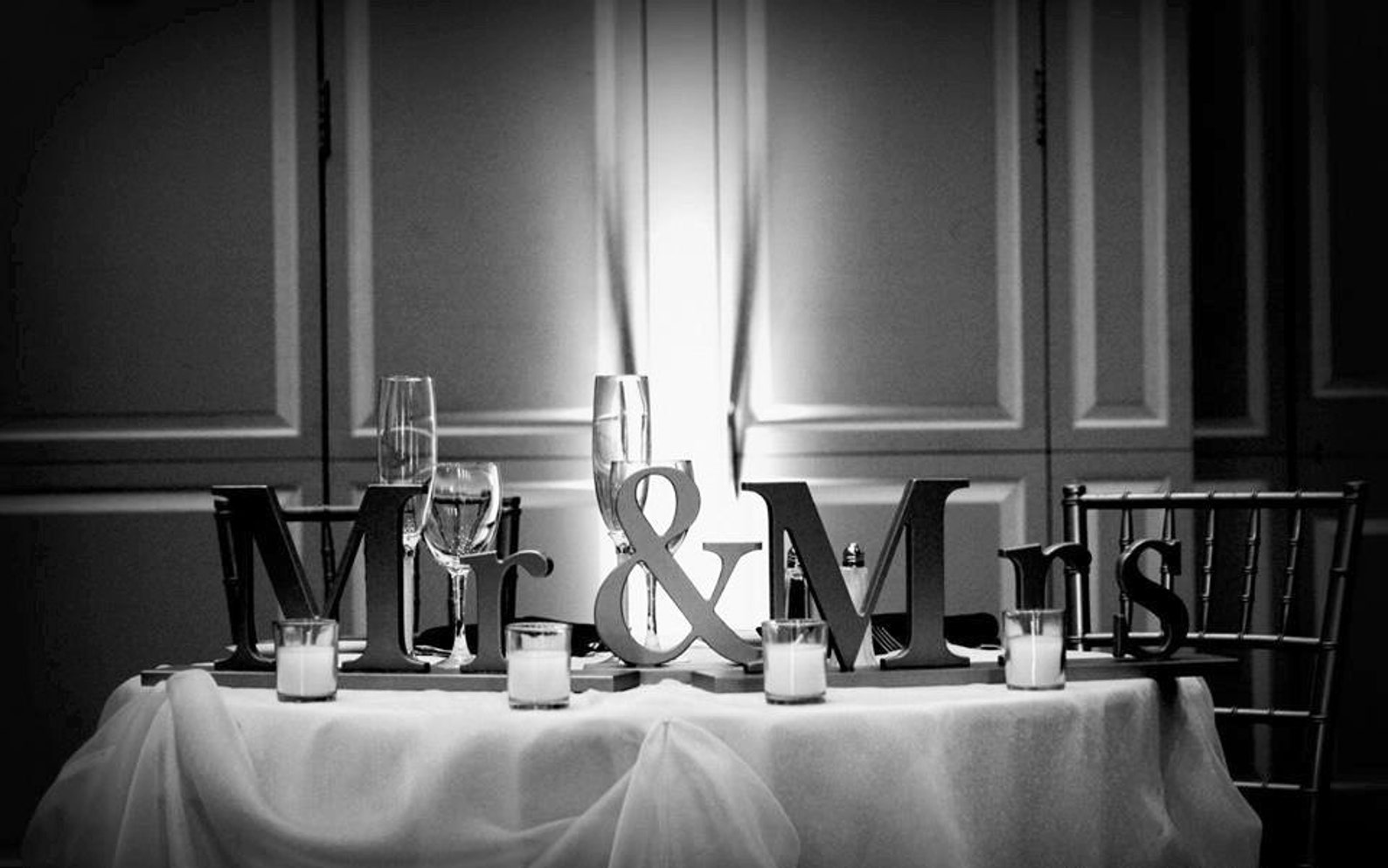 Mr and Mrs Wedding Signs for Sweetheart Table Decor Wedding Etsy