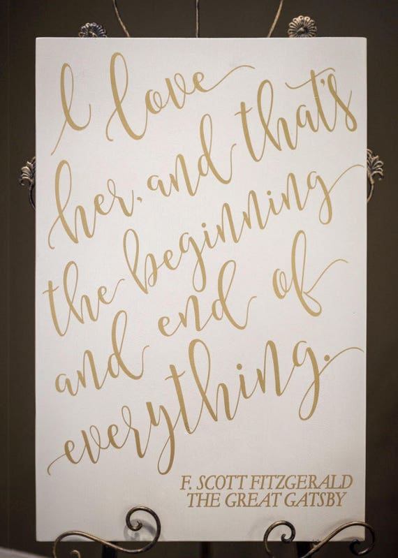 Gatsby Signe De Mariage Fitzgerald Citation Peint En Bois Etsy France Gatsby Signe De Mariage Fitzgerald Citation Peint En Bois Etsy France