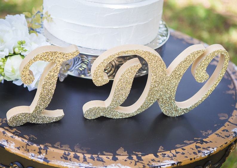 I Do Sign for Wedding Table Decor, Cake Table Sign, Wedding Table Sign for Ceremony or Reception, I Do Standing Letters Item IDO801 image 4