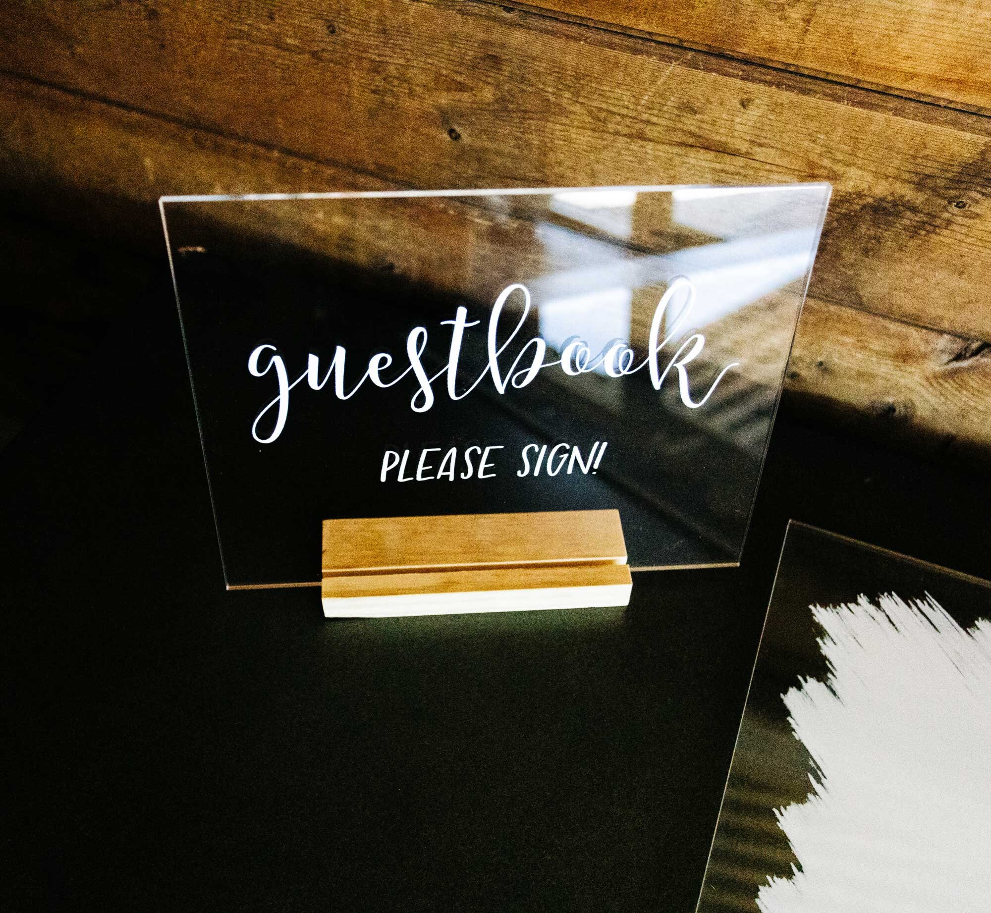 Gästebuch Schild für Hochzeit oder Party Gästebuch Bitte Etsy