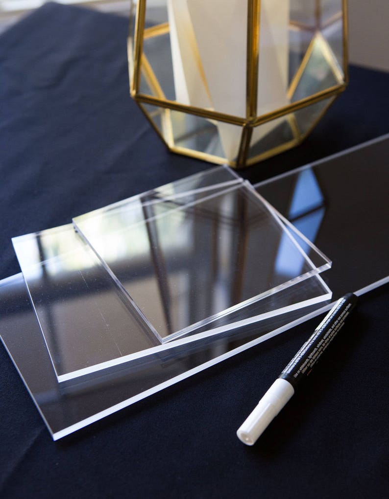 Clear Acrylic Pieces for DIY Wedding or Party Signs Clear Etsy