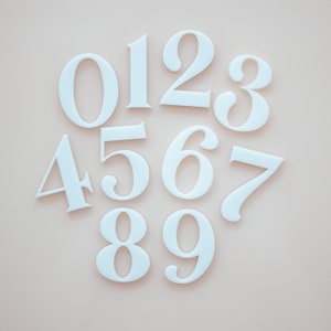 Wedding Acrylic Numbers Wedding Table Numbers or Crafts, Acrylic Numbers Modern Party Event Decor, Table Numbers, Modern Wedding (ADN200)