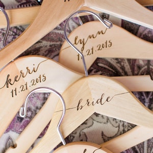 Bridesmaid Hangers Wedding Hanger with Name for Bride and Bridesmaids Gift Wedding Party for Wedding Dress