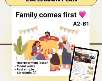 Family | A2-B1 | ESL | PDF LESSON | Worksheet | Ready to use pdf file | Save time, inspire students and elevate your teaching with ua.ready