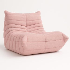 Image showcasing Togo Style Lounge Chair - Modern Accent Chair, Soft Minimalist Sofa ...