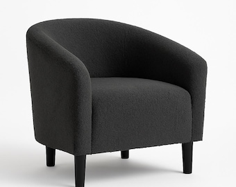 Bouclé Accent Chair – Modern Upholstered Armchair for Living Room & Bedroom | Cozy Club Chair