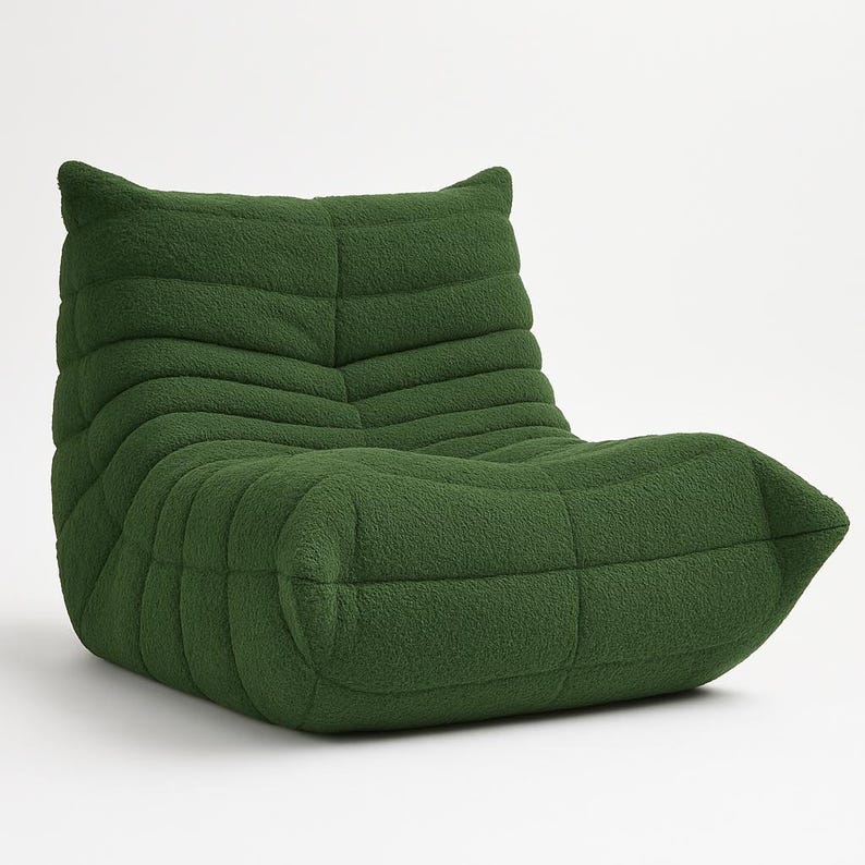 Togo Style Lounge Chair - Modern Accent Chair, Soft Minimalist Sofa ...
